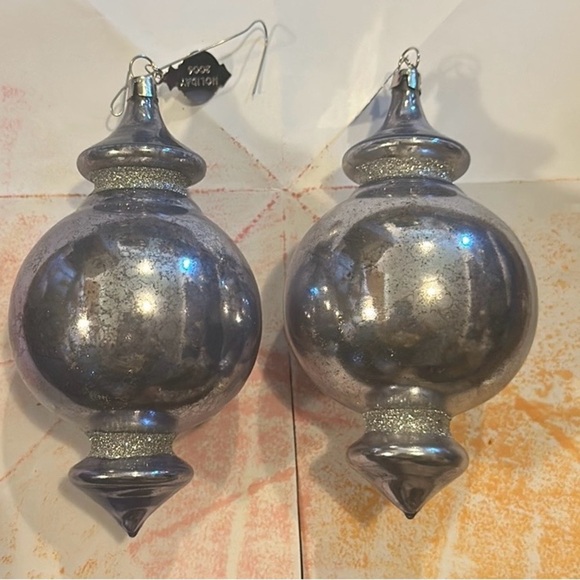 Thomas OBrien Mercury Glass Finial Ornaments - Picture 3 of 4